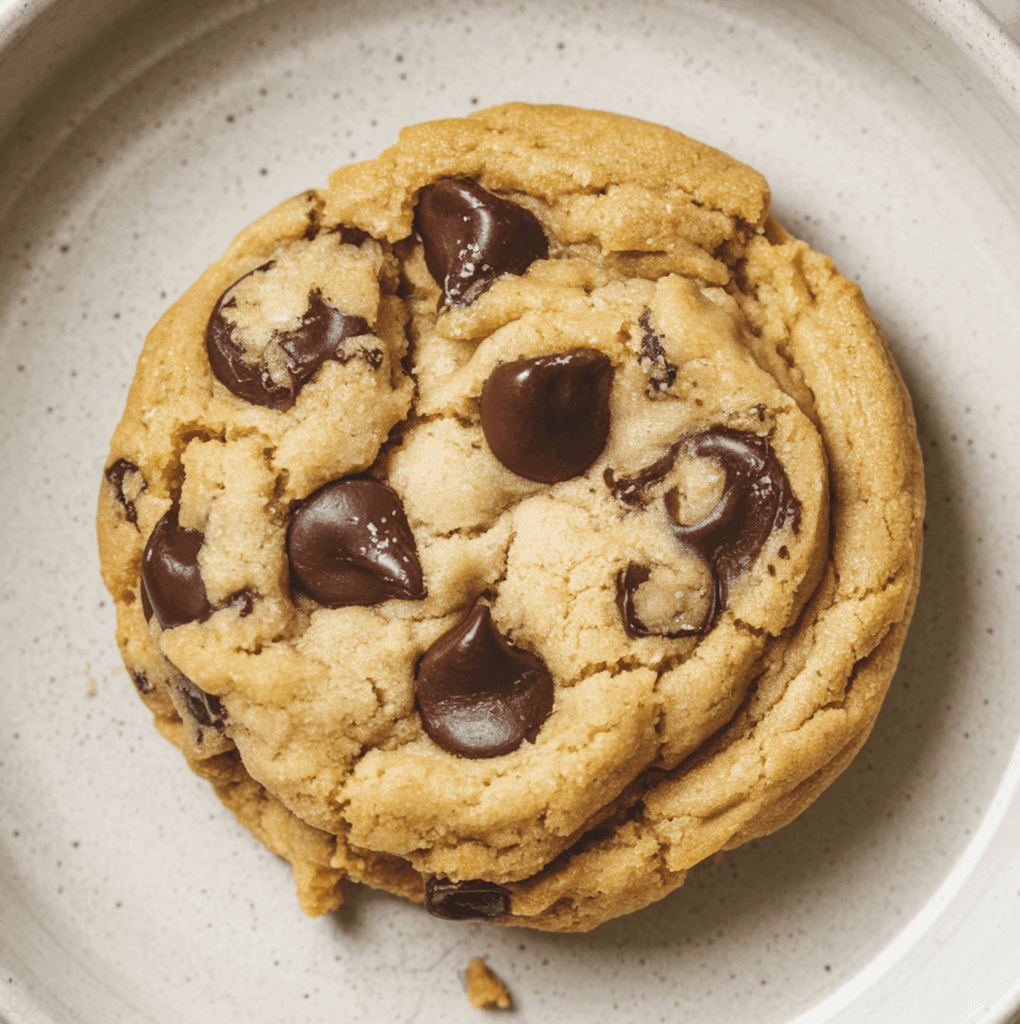 Freshly baked Nestle chocolate chip cookies on a cooling rack