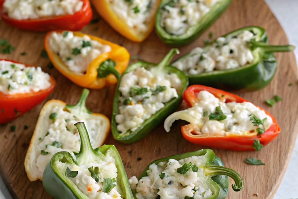 Cream cheese stuffed peppers