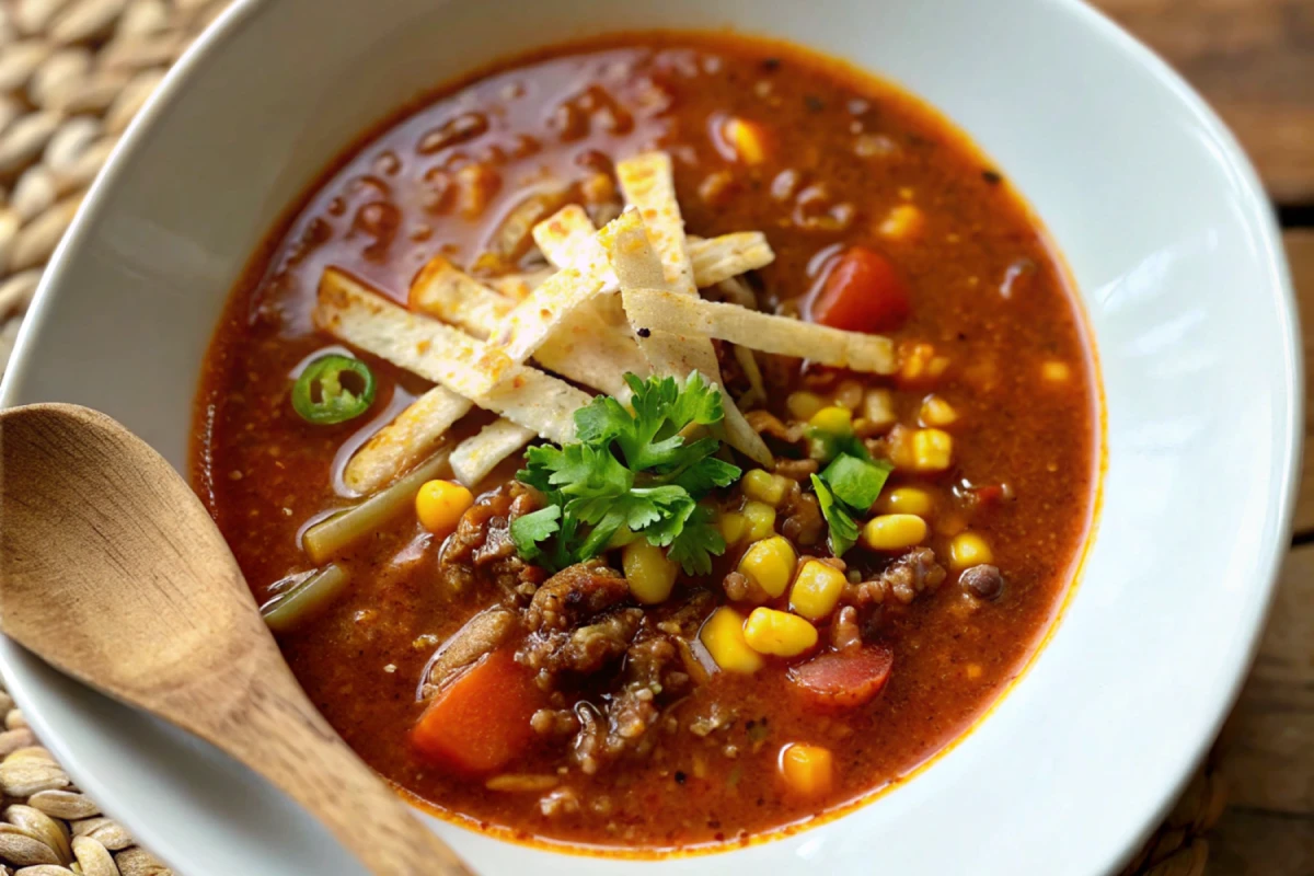 Naturally Delicious 5 ingredient taco soup