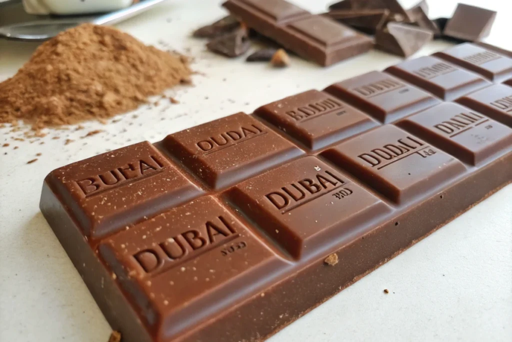 Dubai chocolate bar recipe, homemade treat